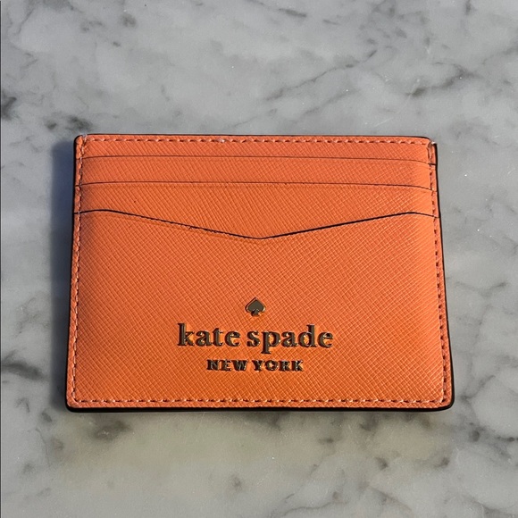 kate spade Handbags - KATE SPADE (NWOT) Vibrant Card Holder/Wallet, Melon Ball (Orange/Pink/Salmon)